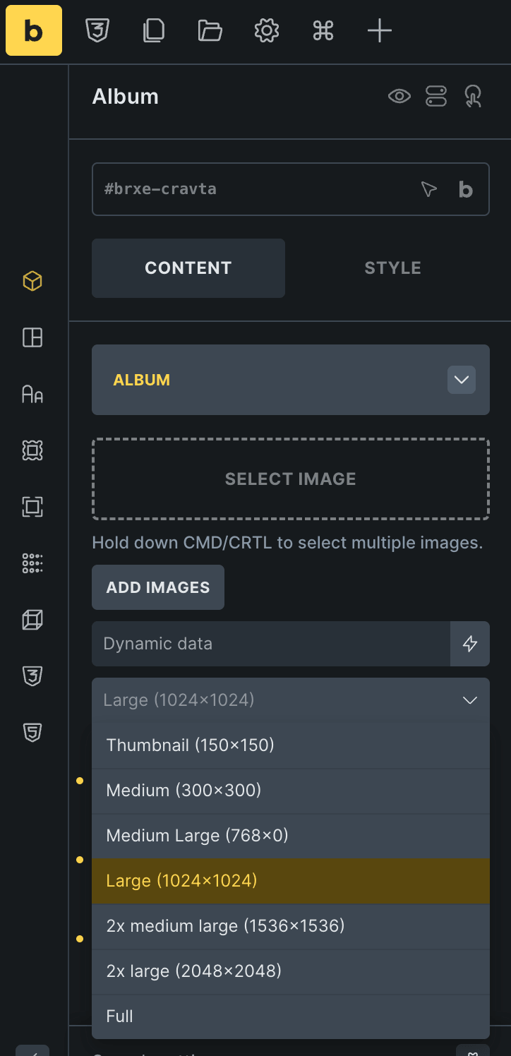 Album Element for Bricks Builder: Overview - Max Addons for Bricks