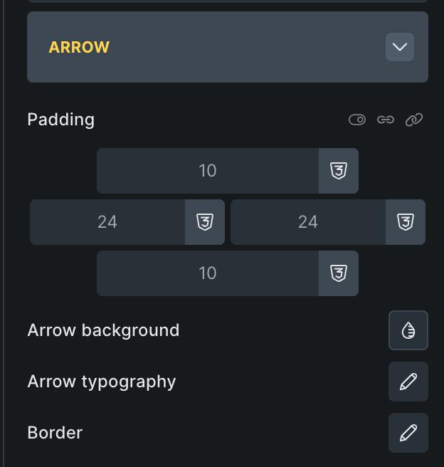 arrow options