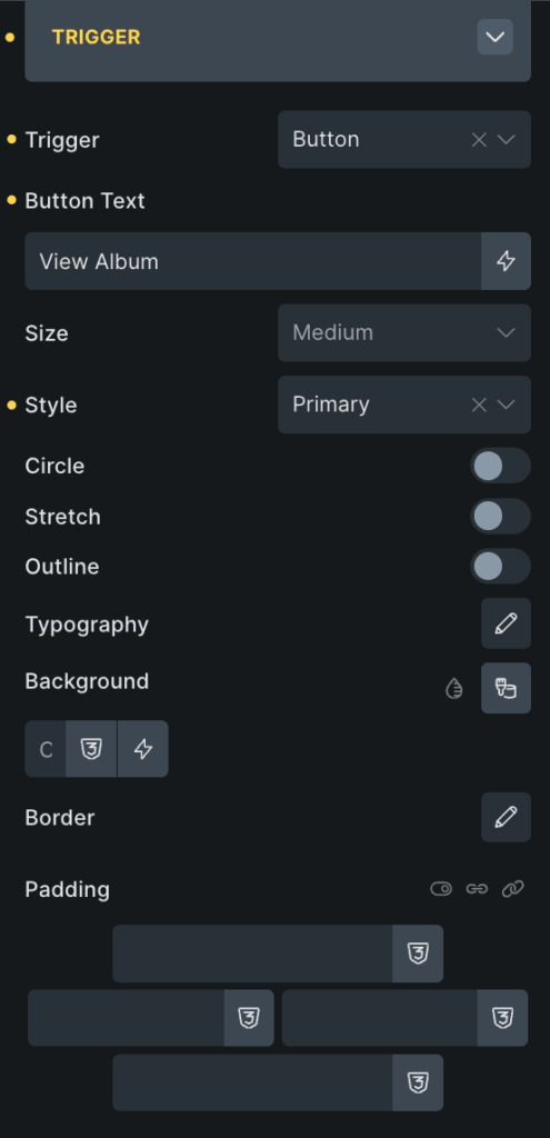 trigger button