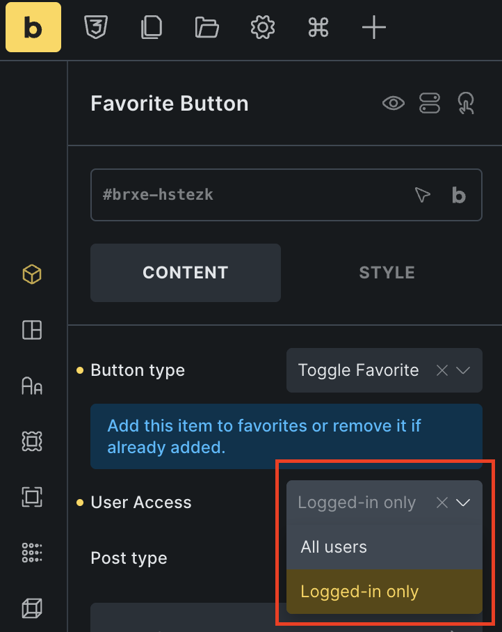 choose users
