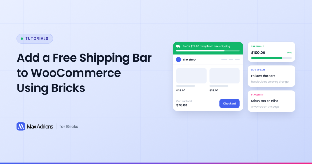 add a Free Shipping Bar for WooCommerce