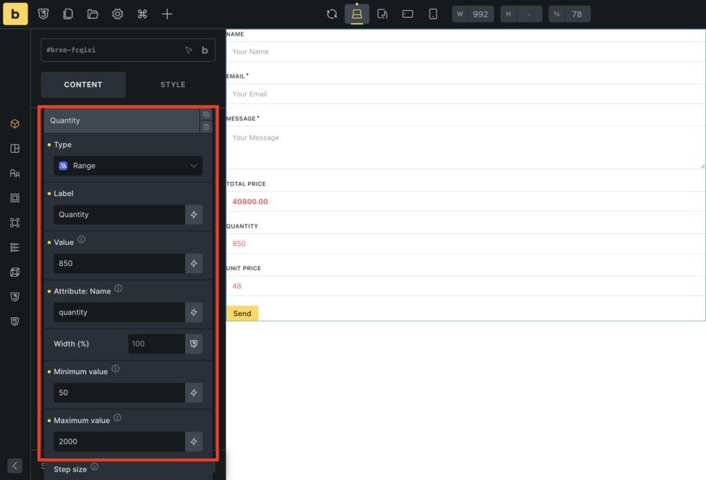 add attributes fields